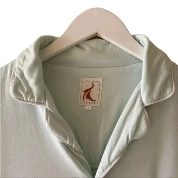Texere Ligt Green Viscose Jersey Knit Nightshirt Pajama SZ L - Picture 2 of 12